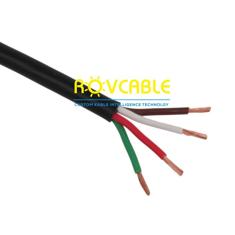 4 Conductor Trailer Cable, 16 AWG GPT, Color Coded PVC Wires with Outer  Jacket - 16 Lengths Available
