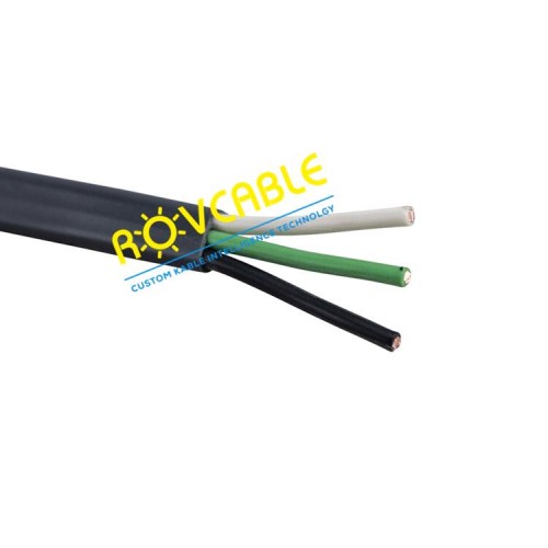 10 12 14  16  18 Gauge 3-Wire Jacketed FLAT Trailer Cable