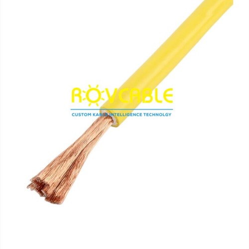 Yellow Sheath Double PVC Sheath Welding Cable 