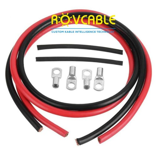 Copper Wire Battery Connect Cable Terminal Kit 5AWG 16 Square Battery Connection Cable Cord with Lug