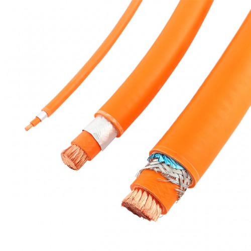  Shielded HV Cable Safety Orange 1000/1500V Double insulated high quality HV cable for electric vehicle car conversions