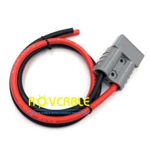 50A/120A/175A 600V Electric Car Battery Charging Connector Forklift Plug With Silicone Cable High Current Connection Harness