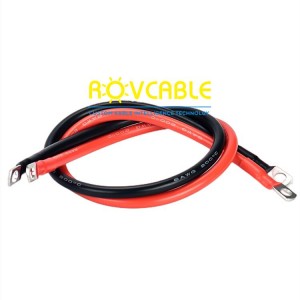 10/8/6/4 AWG Battery Cable,Flexible Silicone Wire with Lug For Battery,Inverter,Solar Stytem,Car,Motorcycle Power Connection