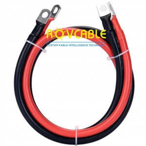 Silicone Battery Cable M6 M8 M10 Super Soft Flexible Silicone Wire 12345FT With Lug SC Terminal Inverter Car Solar System